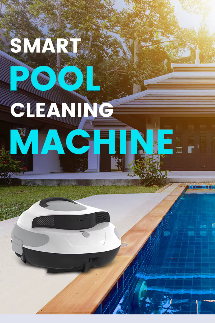 Cordless robotic pool cleaner robot