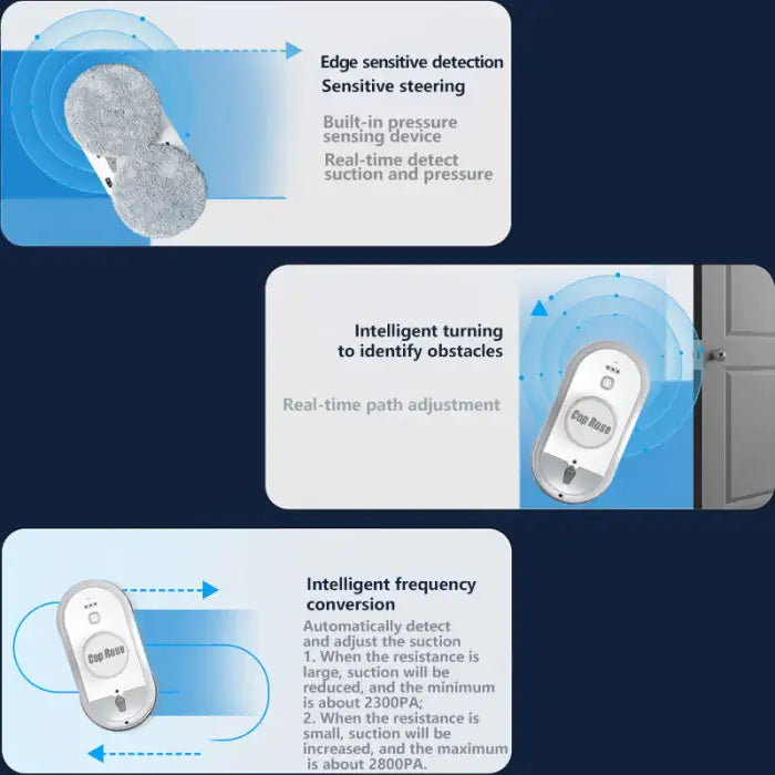 X5S-DS Smart Window Cleaning Robot Automatic Double Water Spray with Voice and Remote Control for Indoor Outdoor Home Office