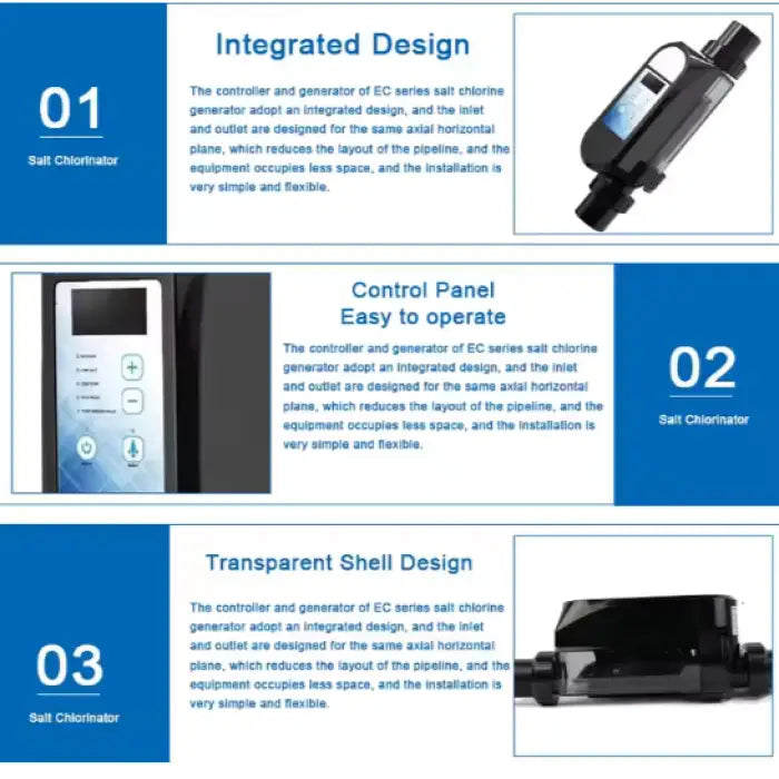 Smart Automatic Plastic App Outdoor Spa & Swimming Pool Salt Chlorinator Pool Tools & Accessories